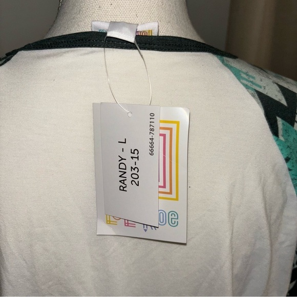 NWT Lularoe Randy Tee, sz L - Picture 5 of 5